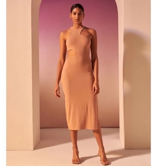Abercrombie & Fitch Dresses & Skirts - NWT Abercrombie & Fitch | Cut Out Asymmetric MIDI Dress XSp